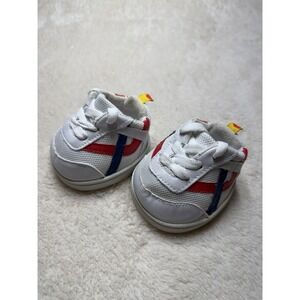 Build A Bear Workshop Shoes/ Sneakers White Red Blue Lace Up